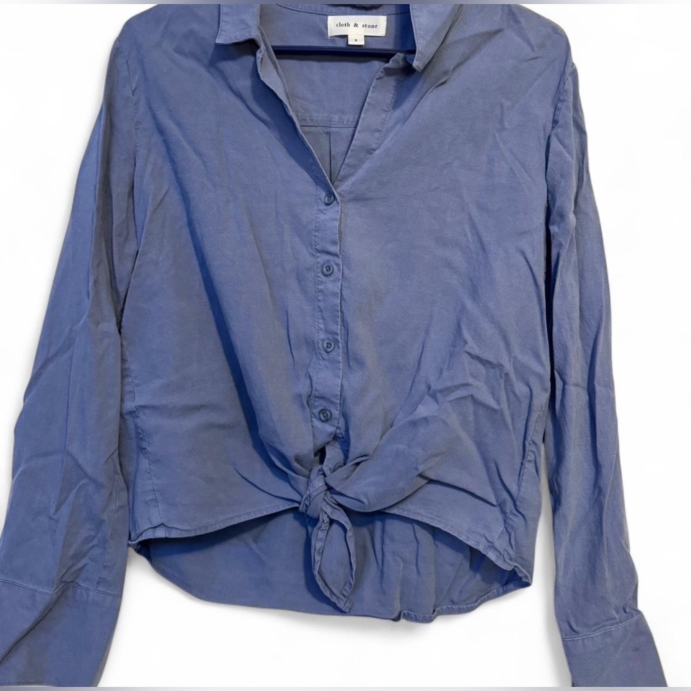 Cloth & stone Women's Blue Button-Up Top